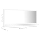 NNEVL Bathroom Mirror White 80x10.5x37cm Chipboard