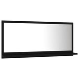 NNEVL Bathroom Mirror Black 80x10.5x37cm Chipboard