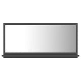 NNEVL Bathroom Mirror Grey 80x10.5x37cm Chipboard
