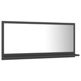 NNEVL Bathroom Mirror Grey 80x10.5x37cm Chipboard