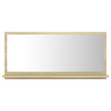 NNEVL Bathroom Mirror Sonoma Oak 80x10.5x37cm Chipboard