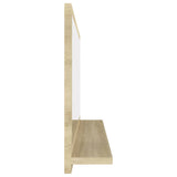NNEVL Bathroom Mirror Sonoma Oak 80x10.5x37cm Chipboard