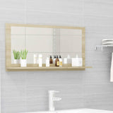 NNEVL Bathroom Mirror Sonoma Oak 80x10.5x37cm Chipboard