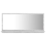NNEVL Bathroom Mirror Concrete Grey 80x10.5x37cm Chipboard