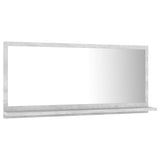 NNEVL Bathroom Mirror Concrete Grey 80x10.5x37cm Chipboard