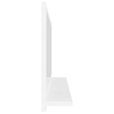 NNEVL Bathroom Mirror High Gloss White 80x10.5x37cm Chipboard