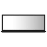 NNEVL Bathroom Mirror Black 90cm Chipboard