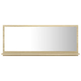 NNEVL Bathroom Mirror Sonoma Oak 90cm Chipboard