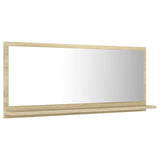 NNEVL Bathroom Mirror Sonoma Oak 90cm Chipboard