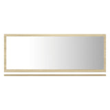NNEVL Bathroom Mirror White and Sonoma Oak 90cm Chipboard