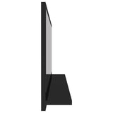 NNEVL Bathroom Mirror High Gloss Black 90cm Chipboard
