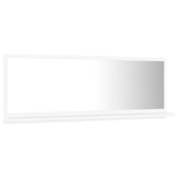 NNEVL Bathroom Mirror White 100cm Chipboard