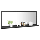 NNEVL Bathroom Mirror Grey 100cm Chipboard