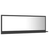 NNEVL Bathroom Mirror Grey 100cm Chipboard