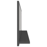 NNEVL Bathroom Mirror Grey 100cm Chipboard