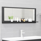 NNEVL Bathroom Mirror Grey 100cm Chipboard