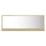 NNEVL Bathroom Mirror Sonoma Oak 100cm Chipboard