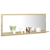 NNEVL Bathroom Mirror Sonoma Oak 100cm Chipboard