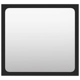 NNEVL Bathroom Mirror Black 40x1.5x37 cm Chipboard