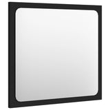 NNEVL Bathroom Mirror Black 40x1.5x37 cm Chipboard