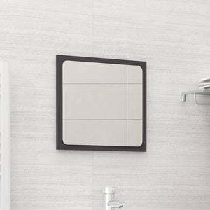NNEVL Bathroom Mirror Grey 40x1.5x37 cm Chipboard