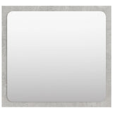 NNEVL Bathroom Mirror Concrete Grey 40x1.5x37 cm Chipboard