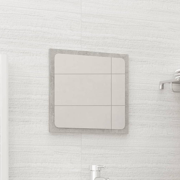 NNEVL Bathroom Mirror Concrete Grey 40x1.5x37 cm Chipboard