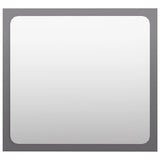 NNEVL Bathroom Mirror High Gloss Grey 40x1.5x37 cm Chipboard