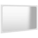 NNEVL Bathroom Mirror White 60x1.5x37 cm Chipboard