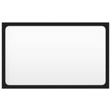 NNEVL Bathroom Mirror Black 60x1.5x37 cm Chipboard