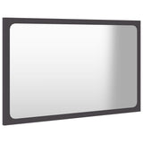 NNEVL Bathroom Mirror Grey 60x1.5x37 cm Chipboard