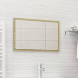 NNEVL Bathroom Mirror Sonoma Oak 60x1.5x37 cm Chipboard