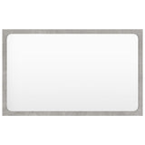NNEVL Bathroom Mirror Concrete Grey 60x1.5x37 cm Chipboard