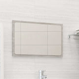 NNEVL Bathroom Mirror Concrete Grey 60x1.5x37 cm Chipboard
