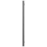NNEVL Bathroom Mirror High Gloss Grey 60x1.5x37 cm Chipboard