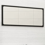 NNEVL Bathroom Mirror Black 80x1.5x37 cm Chipboard