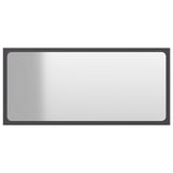 NNEVL Bathroom Mirror Grey 80x1.5x37 cm Chipboard