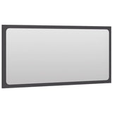 NNEVL Bathroom Mirror Grey 80x1.5x37 cm Chipboard