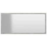 NNEVL Bathroom Mirror Concrete Grey 80x1.5x37 cm Chipboard