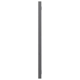 NNEVL Bathroom Mirror High Gloss Grey 80x1.5x37 cm Chipboard