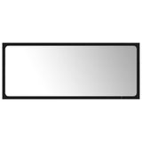 NNEVL Bathroom Mirror Black 90x1.5x37 cm Chipboard