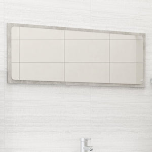NNEVL Bathroom Mirror Concrete Grey 90x1.5x37 cm Chipboard