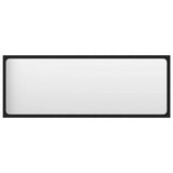 NNEVL Bathroom Mirror Black 100x1.5x37 cm Chipboard