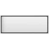 NNEVL Bathroom Mirror Grey 100x1.5x37 cm Chipboard
