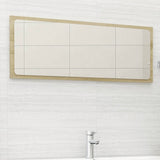 NNEVL Bathroom Mirror Sonoma Oak 100x1.5x37 cm Chipboard