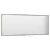NNEVL Bathroom Mirror Concrete Grey 100x1.5x37 cm Chipboard