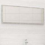 NNEVL Bathroom Mirror Concrete Grey 100x1.5x37 cm Chipboard