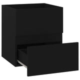 NNEVL Sink Cabinet Black 41x38.5x45 cm Engineered Wood