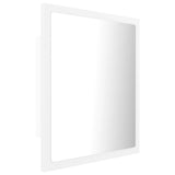 NNEVL LED Bathroom Mirror White 40x8.5x37 cm Chipboard