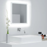 NNEVL LED Bathroom Mirror White 40x8.5x37 cm Chipboard
